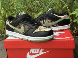 Authentic Nike Dunk Low “Black Multi Camo”
