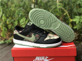 Authentic Nike Dunk Low “Black Multi Camo”