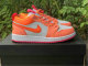 Authentic Air Jordan 1 GS Low White Orange