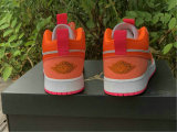 Authentic Air Jordan 1 GS Low White Orange