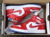 Authentic Air Jordan 1 Mid Red/White