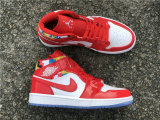 Authentic Air Jordan 1 Mid Red/White