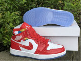 Authentic Air Jordan 1 Mid Red/White