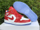 Authentic Air Jordan 1 Mid Red/White