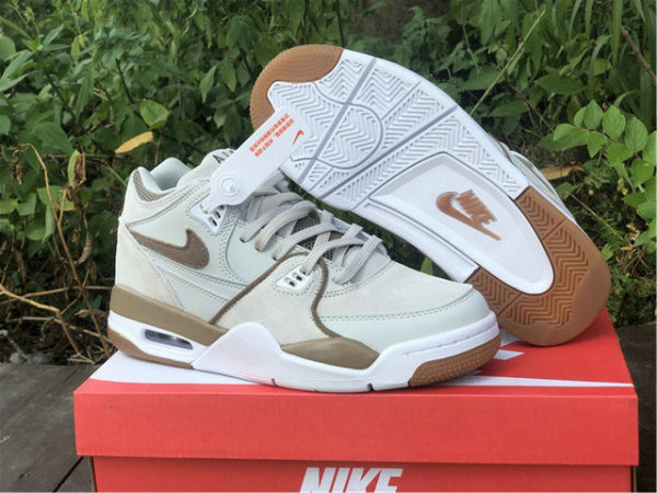 Authentic Nike Air Flight 89 Khaki/White