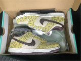 Authentic Nike Dunk Low KHAKI Pattern/Beige Yellow