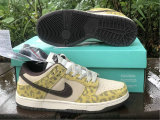 Authentic Nike Dunk Low KHAKI Pattern/Beige Yellow