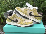 Authentic Nike Dunk Low KHAKI Pattern/Beige Yellow