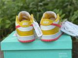 Authentic Nike SB Dunk Low Yellow/White/Pink