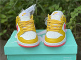 Authentic Nike SB Dunk Low Yellow/White/Pink