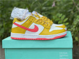 Authentic Nike SB Dunk Low Yellow/White/Pink