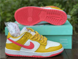 Authentic Nike SB Dunk Low Yellow/White/Pink