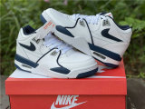 Authentic Nike Air Flight 89 White/Dark Royal Blue