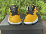 Authentic Air Jordan 1 Low GS University Gold/Black-White