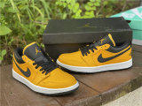Authentic Air Jordan 1 Low GS University Gold/Black-White