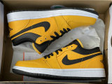 Authentic Air Jordan 1 Low GS University Gold/Black-White