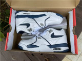 Authentic Nike Air Flight 89 White/Dark Royal Blue