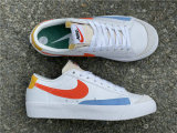Authentic Nike Blazer Low White/Orange/Yellow/Blue
