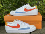 Authentic Nike Blazer Low White/Orange/Yellow/Blue