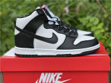Authentic Nike Dunk High White/Black/Red