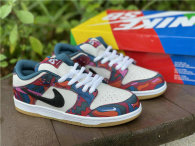 Authentic Parra x Nike SB Dunk Low Fire Pink/White-Royal Blue-Black