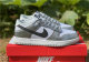 Authentic Nike Dunk Low Silver/White/Black