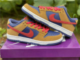 Authentic Nike SB Dunk Low Wheat/Light Red-Dark Purple