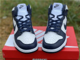 Authentic Nike Dunk High White/Dark Blue