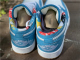 Authentic Air Jordan 1 Low GS Light Teal Blue/White