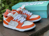 Authentic Nike Dunk Low Orange/White