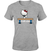 Team USA x Hello Kitty Women's Gymnastics T-Shirt – Heathered Gray