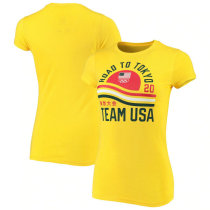 Team USA Women's 2020 Summer Olympics Go For Gold T-Shirt - Gold