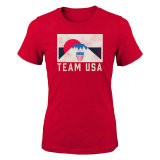 Team USA Women's 2020 Olympics Retro Sun T-Shirt – Red