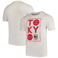 Team USA 2020 Olympics Road to Tokyo Squared T-Shirt - White