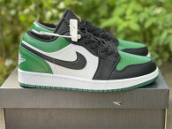 Authentic Air Jordan 1 GS Low “Green Toe”