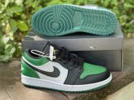 Authentic Air Jordan 1 Low “Green Toe”