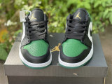 Authentic Air Jordan 1 Low “Green Toe”