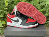 Authentic Air Jordan 1 GS Low “Bred Toe”