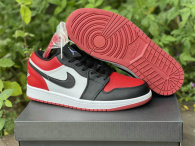 Authentic Air Jordan 1 GS Low “Bred Toe”