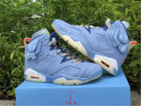 Authentic Travis Scott x Air Jordan 6 Blue/White