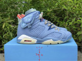 Authentic Travis Scott x Air Jordan 6 Blue/White