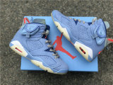 Authentic Travis Scott x Air Jordan 6 Blue/White