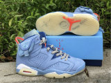 Authentic Travis Scott x Air Jordan 6 Blue/White