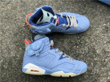 Authentic Travis Scott x Air Jordan 6 Blue/White