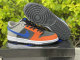 Authentic Nike Dunk Low Black/Grey/Orange/Blue