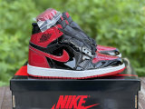 Authentic Air Jordan 1 High OG “Bred Patent” GS