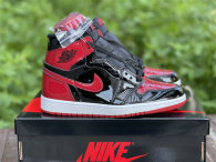 Authentic Air Jordan 1 High OG “Bred Patent” GS