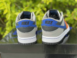 Authentic Nike Dunk Low Black/Grey/Orange/Blue
