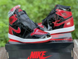 Authentic Air Jordan 1 High OG “Bred Patent” GS