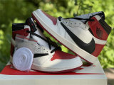 Authentic Travis Scott x Air Jordan 1 High OG Gym Red/Black/White GS